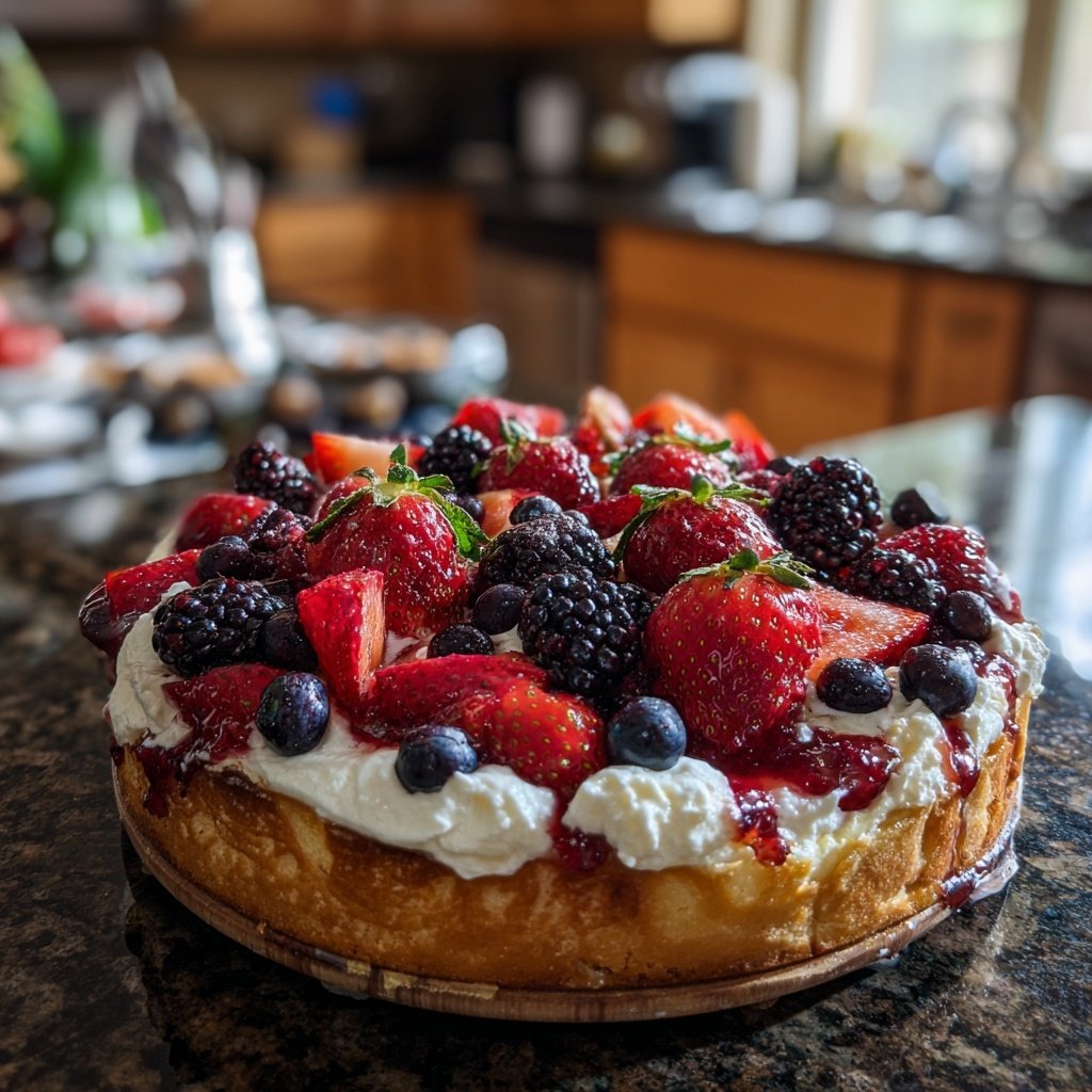 Erdbeerkuchen Mit Beerenmix