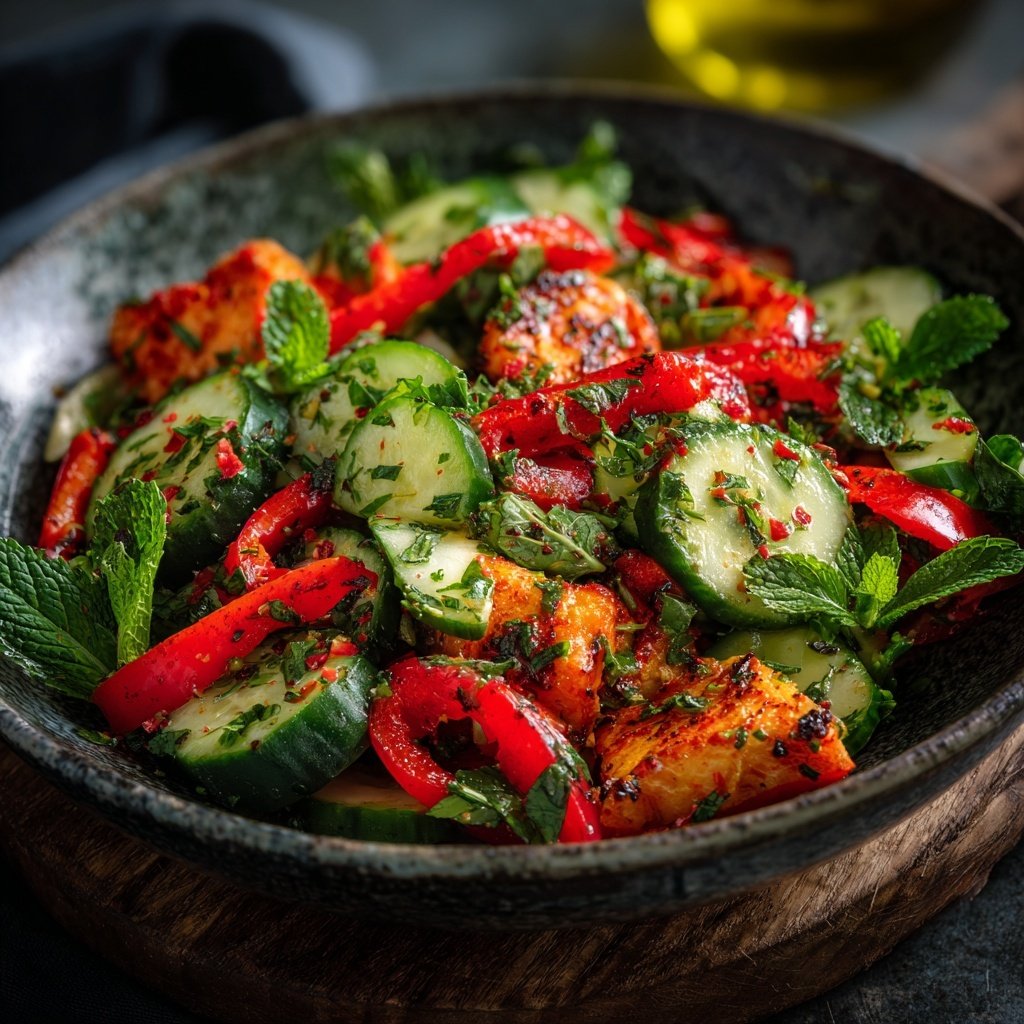 Salat Zum Grillen Mit Paprika