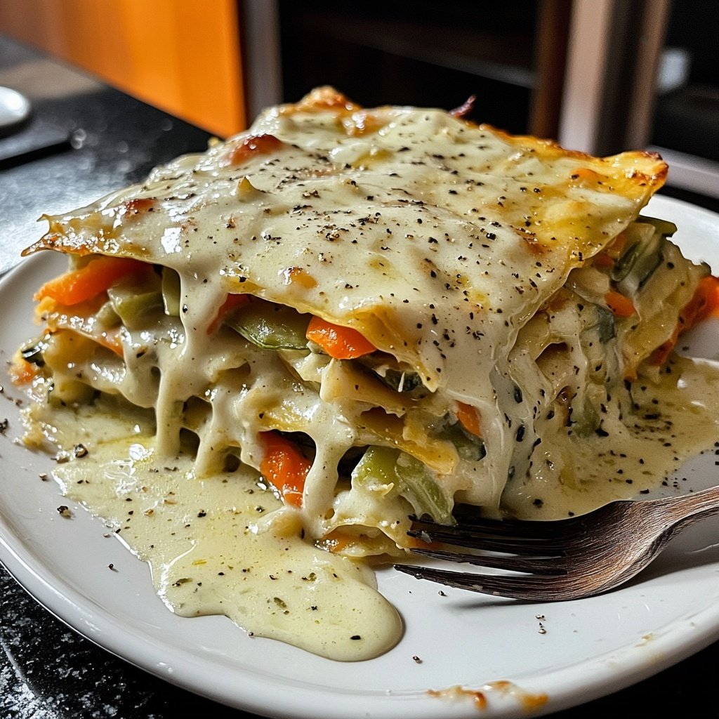 Gemüseauflauf mit Sahnesauce