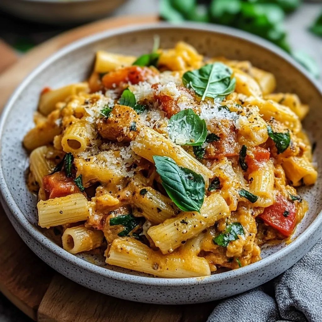 Vegetarischer Nudelauflauf