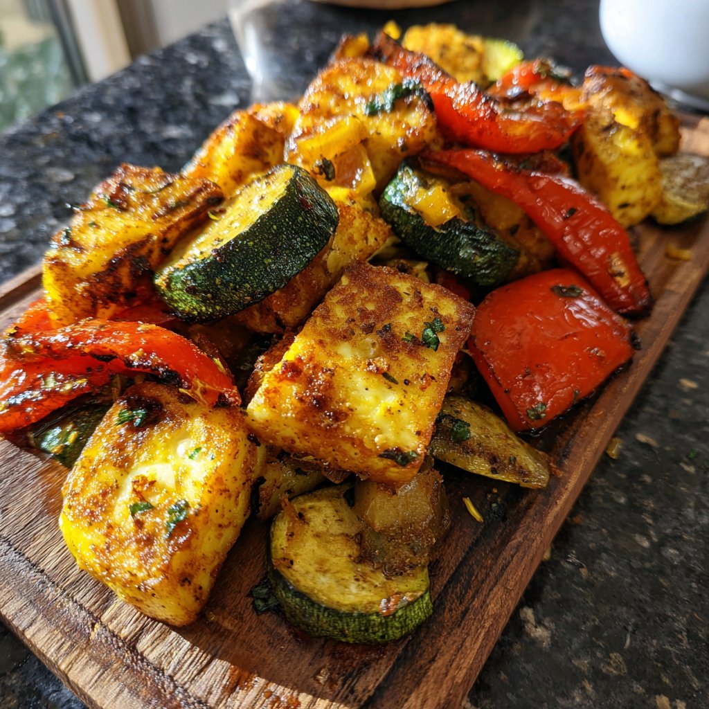 Ofengemüse mit Halloumi