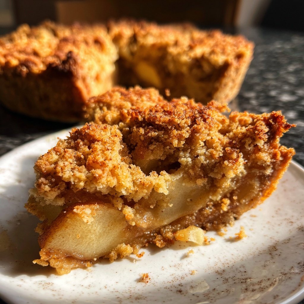 Veganer Apfel-Crumble