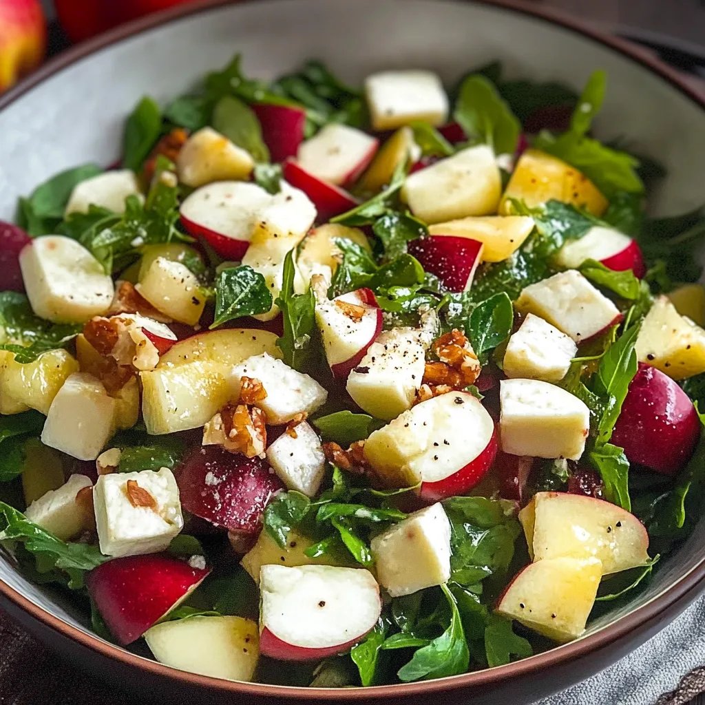 Herbstlicher Honig-Apfel-Feta-Salat