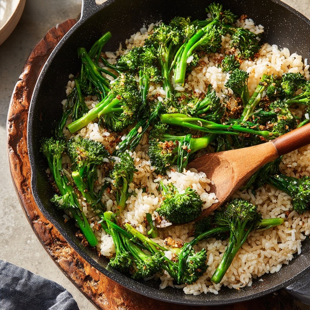 Brokkoli Reis Pfanne