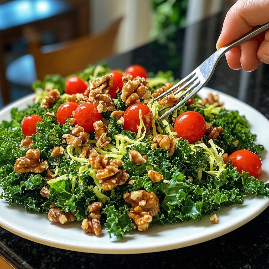 Vegetarischer Grünkohl-Salat