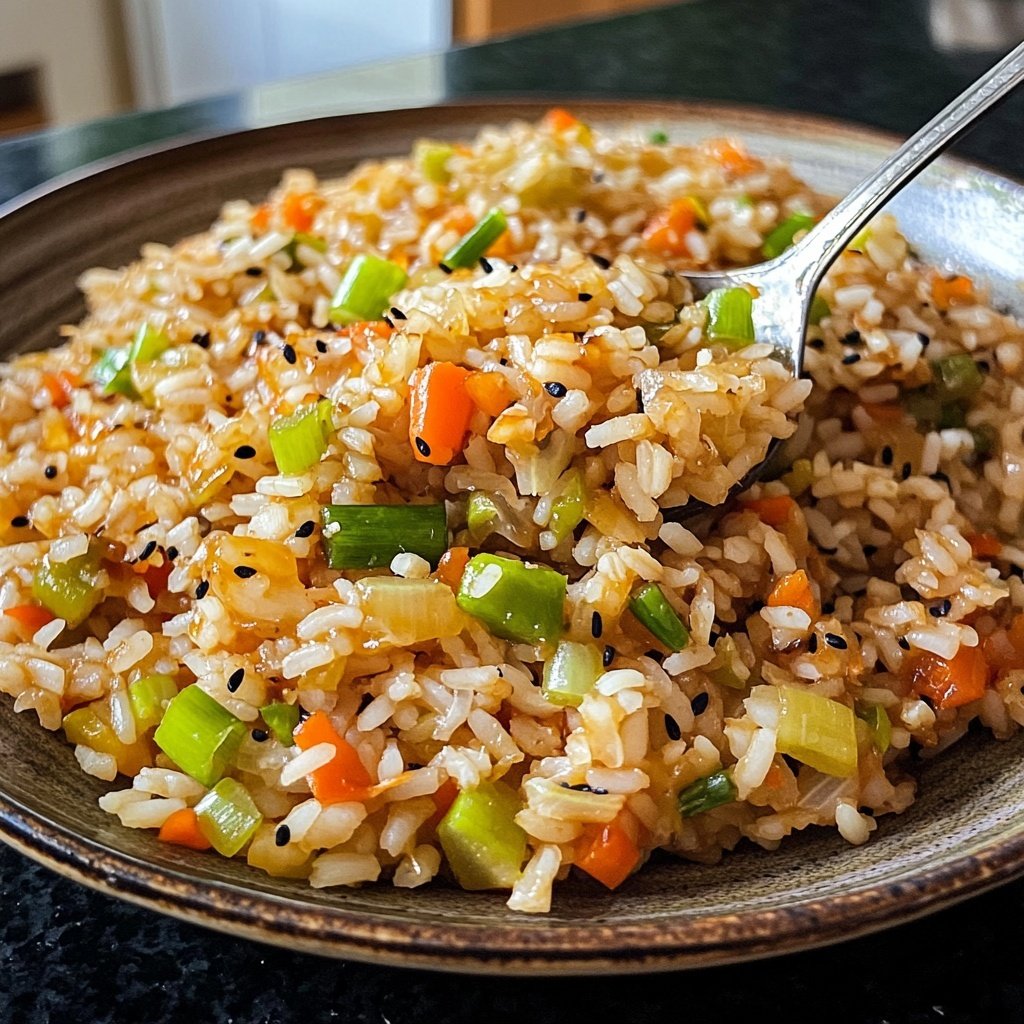 Gebratener Reis mit Frühlingszwiebeln