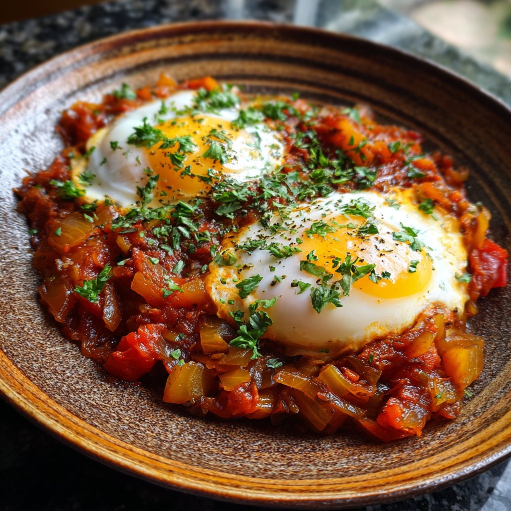 Shakshuka mit Knoblauch