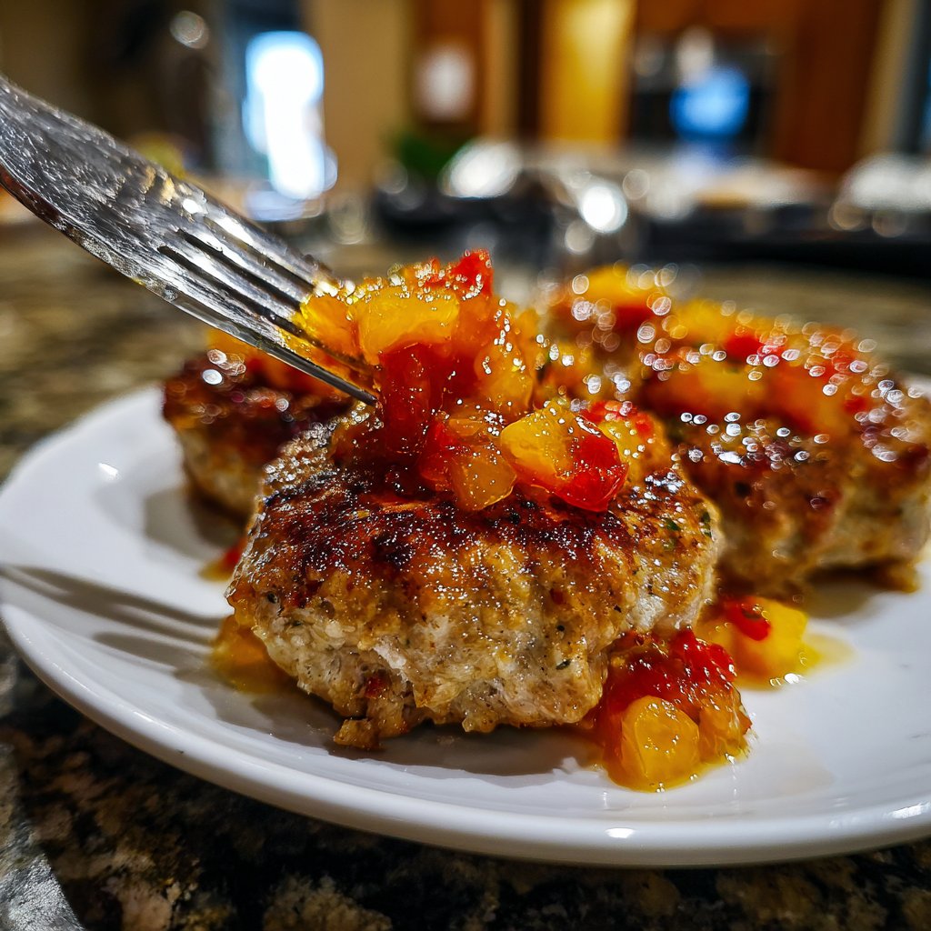 Putenmedaillons mit Fruchtchutney