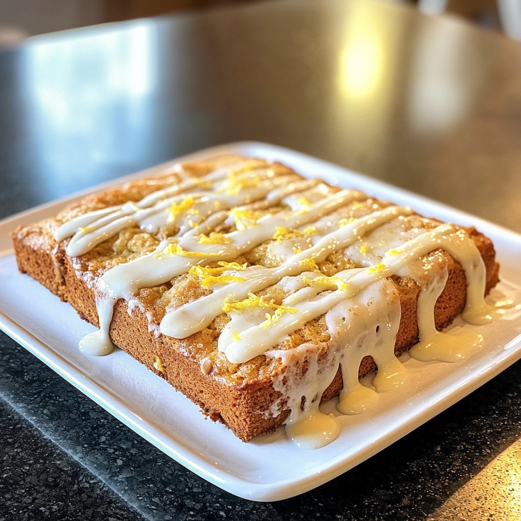 Zitronenkuchen mit Joghurt Glasur